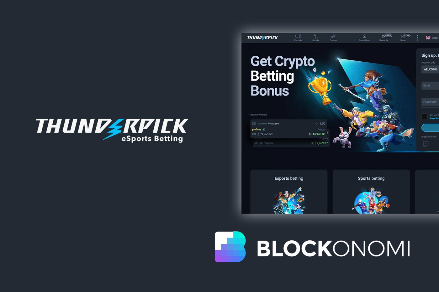 Thunderpick crypto esports betting site