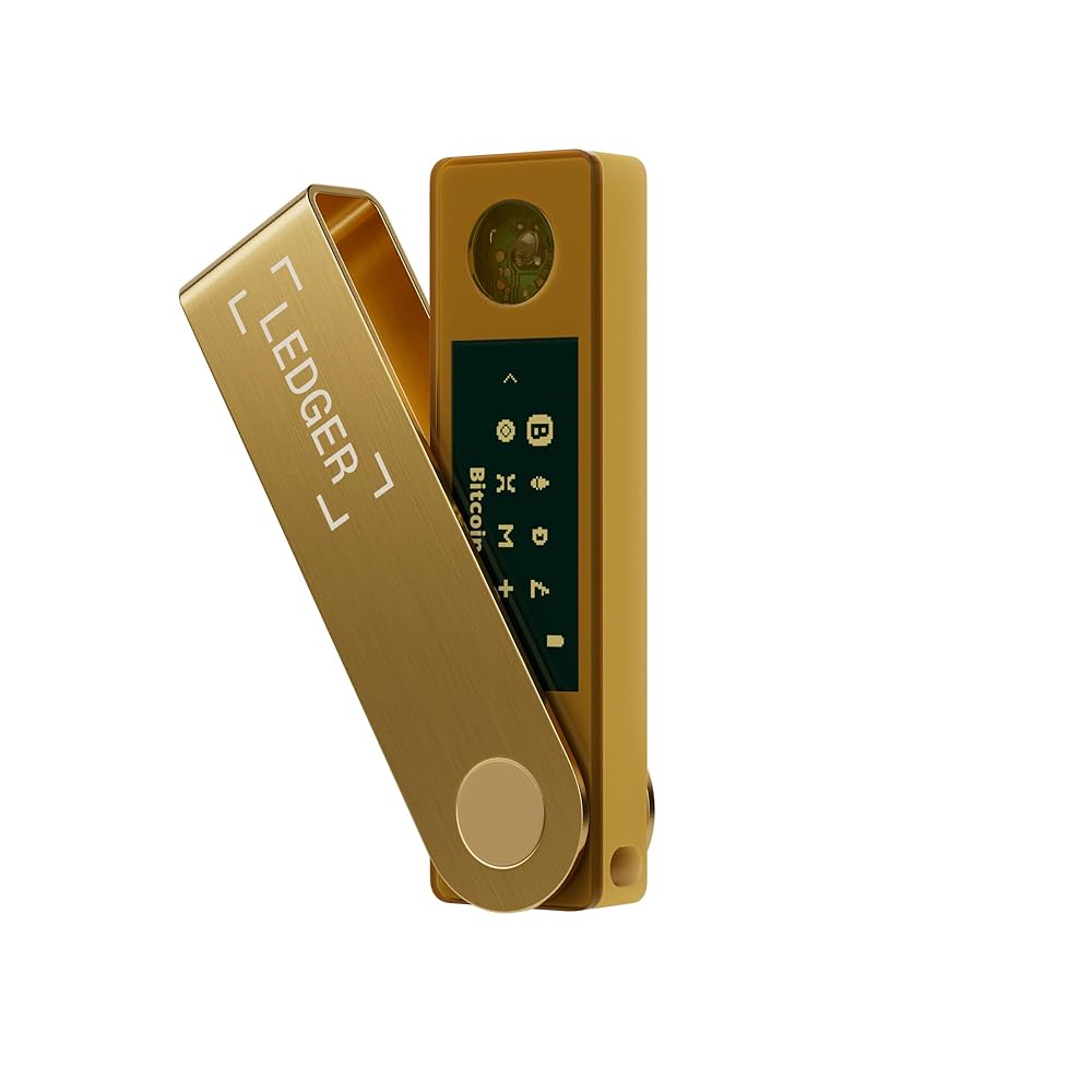 Ledger Nano X hardware wallet with Bitcoin