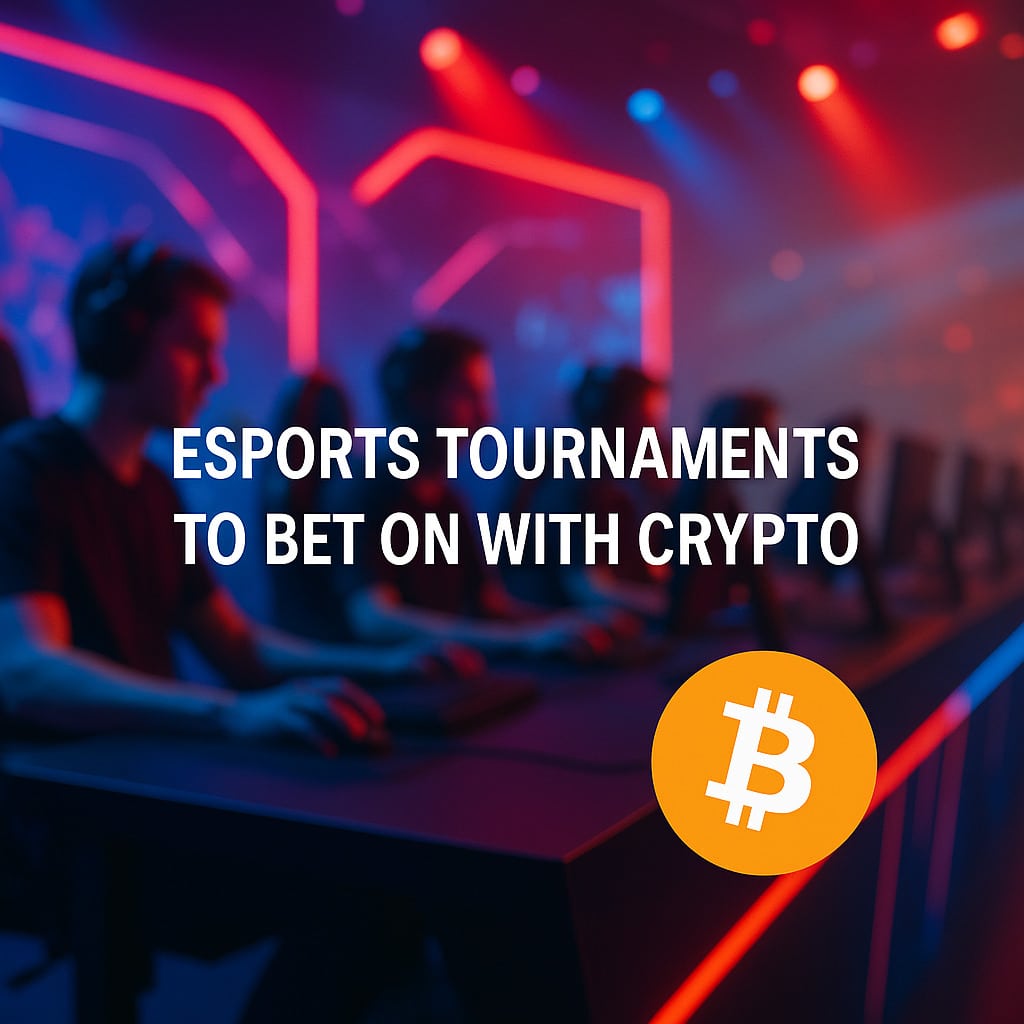Sleek crypto esports betting platform interface displaying live odds for CS2, Dota 2, and League of Legends in 2025
